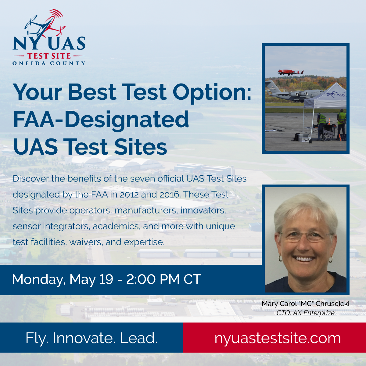 NY UAS Test Site                                 Fly. Innovate. Lead.